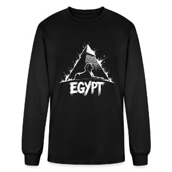 Egypt Sphinx Pyramid - Men's Long Sleeve T-Shirt - black - Front
