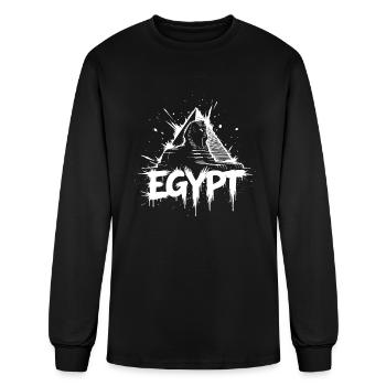 Egypt Sphinx Pyramid - Men's Long Sleeve T-Shirt - black - Front
