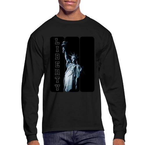 USA: Vertical Liberty - Men's Long Sleeve T-Shirt