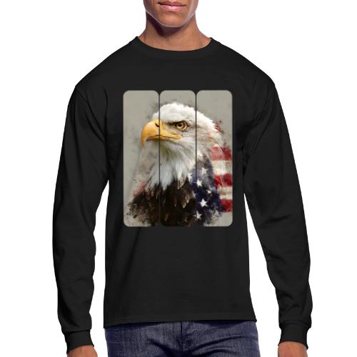 USA: Eagle of the Free - Men's Long Sleeve T-Shirt