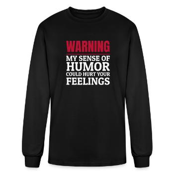 Black Humor Sarcasm Dirty Humor Sense of Humor - Men's Long Sleeve T-Shirt - black - Front