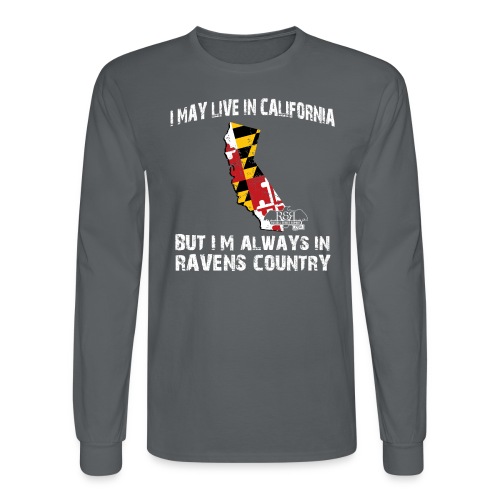 RavensCountryTee California 02 png - Men's Long Sleeve T-Shirt