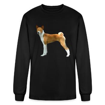 Basenji Shirt - Men's Long Sleeve T-Shirt - black - Front
