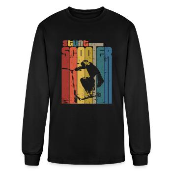 Stunt Scooter vintage - Men's Long Sleeve T-Shirt - black - Front