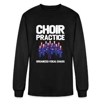 Choir Practice Organized Vocal Chaos - Men's Long Sleeve T-Shirt - black - Front