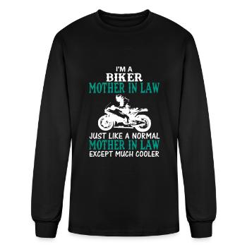 I'M A BIKER MOTHER IN LAW - Men's Long Sleeve T-Shirt - black - Front