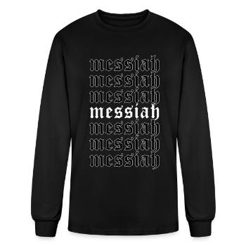 Messiah Aesthetic Soft Grunge Sad Eboy Egirl Gift - Men's Long Sleeve T-Shirt - black - Front