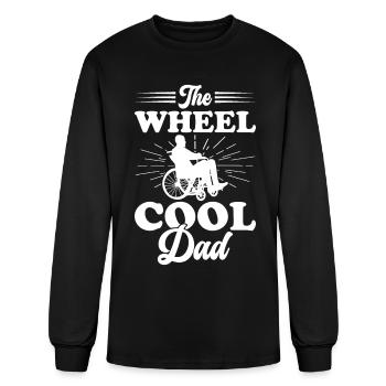 Funny Paraplegic Handicap Wheelchair Paraplegia - Men's Long Sleeve T-Shirt - black - Front
