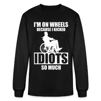 Paraplegic Handicap Paraplegia - Men's Long Sleeve T-Shirt - black - Front