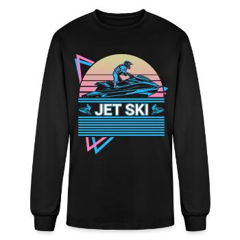 Jet Ski Retro - Men's Long Sleeve T-Shirt - black - Front