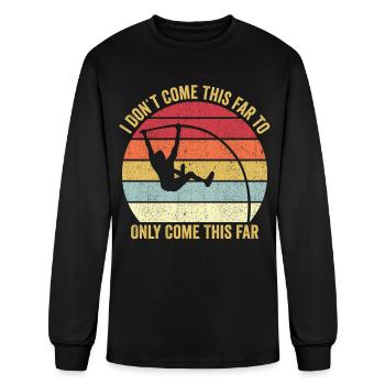 Funny Pole Vault Pole Vaulting - Men's Long Sleeve T-Shirt - black - Front
