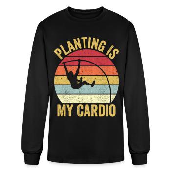 Funny Pole Vault Pole Vaulting - Men's Long Sleeve T-Shirt - black - Front