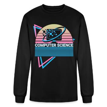 Computer Science Retro - Men's Long Sleeve T-Shirt - black - Front