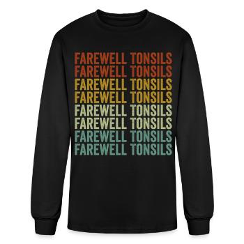 Farewell Tonsils Tonsillitis Tonsil Removal Surger - Men's Long Sleeve T-Shirt - black - Front