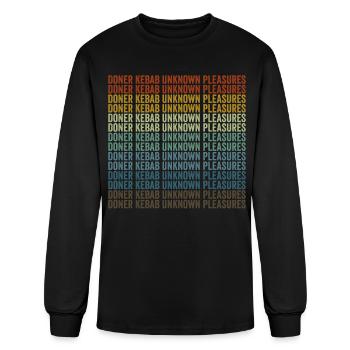 Doner Kebab Unknown Pleasures Persian Food Lover - Men's Long Sleeve T-Shirt - black - Front