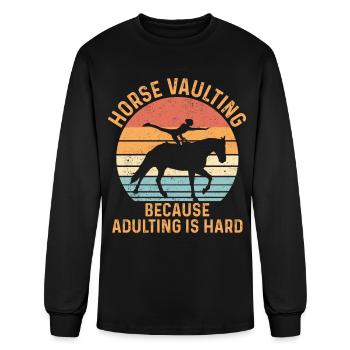Funny Equestrian - Men's Long Sleeve T-Shirt - black - Front