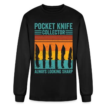 Knife Collector - Men's Long Sleeve T-Shirt - black - Front