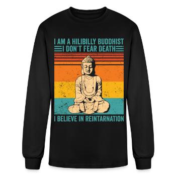 Buddhism Buddha - Men's Long Sleeve T-Shirt - black - Front