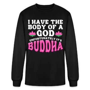 Buddhism Buddhist - Men's Long Sleeve T-Shirt - black - Front
