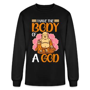 Buddhism Buddhist Buddha - Men's Long Sleeve T-Shirt - black - Front