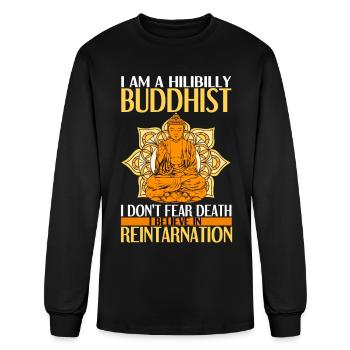 Buddhism Buddha - Men's Long Sleeve T-Shirt - black - Front