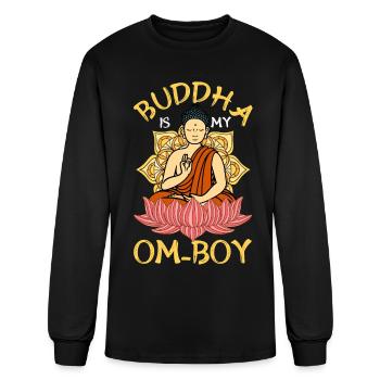 Buddhism Buddhist - Men's Long Sleeve T-Shirt - black - Front
