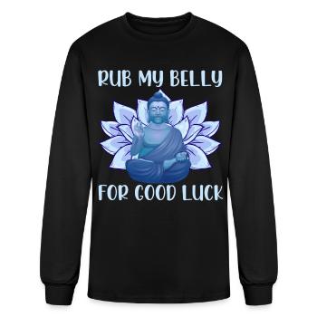 Buddha Buddhism Buddhist - Men's Long Sleeve T-Shirt - black - Front