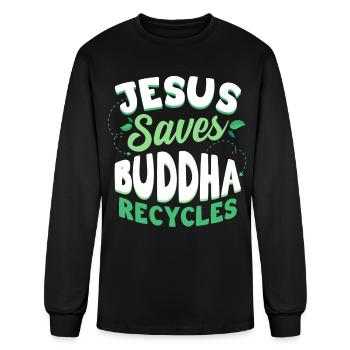 Buddhism Buddhist - Men's Long Sleeve T-Shirt - black - Front