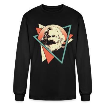 Karl Marx Socialist Socialism Communist Communism - Men's Long Sleeve T-Shirt - black - Front