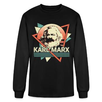 Socialist Socialism Communist Communism Retro - Men's Long Sleeve T-Shirt - black - Front