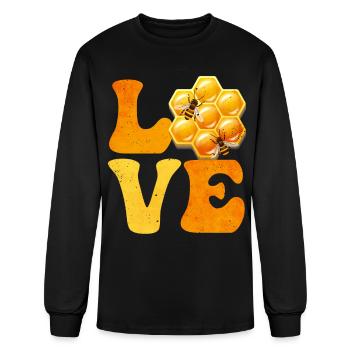 Beekeeping Beekeeper Honey Bees Honey - Men's Long Sleeve T-Shirt - black - Front