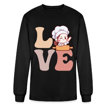 Bread Baker Bread Baking - Men's Long Sleeve T-Shirt - black - Front