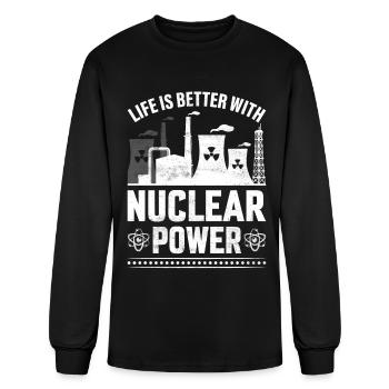 Nuclear Engineer - Men's Long Sleeve T-Shirt - black - Front