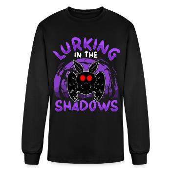 Mothman Cryptid Cryptozoology - Men's Long Sleeve T-Shirt - black - Front