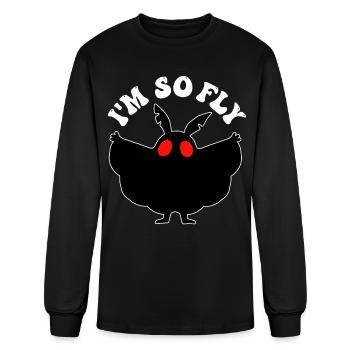 Mothman Cryptid Cryptozoology - Men's Long Sleeve T-Shirt - black - Front