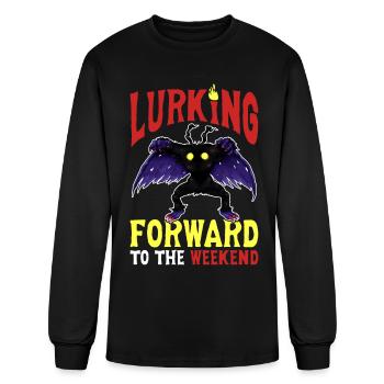 Mothman Cryptid Cryptozoology - Men's Long Sleeve T-Shirt - black - Front