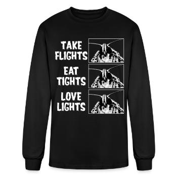 Mothman Cryptozoology - Men's Long Sleeve T-Shirt - black - Front