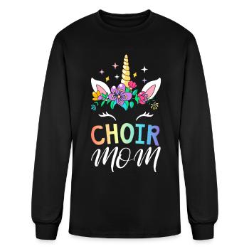 Choir Singing Female Chorister - Men's Long Sleeve T-Shirt - black - Front