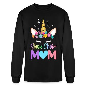 Choir Singing Female Chorister - Men's Long Sleeve T-Shirt - black - Front