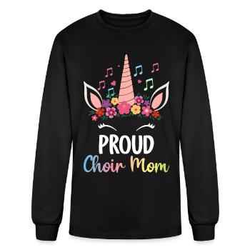 Choir Singing Female Chorister - Men's Long Sleeve T-Shirt - black - Front