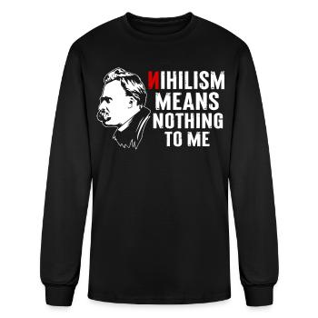 Philosophy Theory Friedrich Nietzsche - Men's Long Sleeve T-Shirt - black - Front