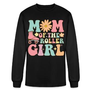 Roller Skating Girl Roller Mom - Men's Long Sleeve T-Shirt - black - Front