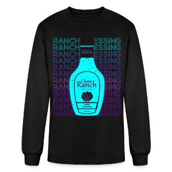 Ranch Dressing Salad Dressing Condiment Sauce Retr - Men's Long Sleeve T-Shirt - black - Front