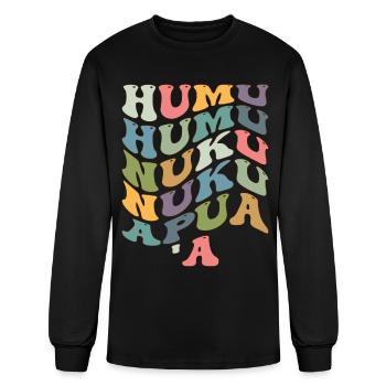 Humuhumunukunukuapua'a Hawaiian Reef Triggerfish - Men's Long Sleeve T-Shirt - black - Front