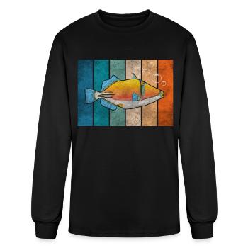 Humuhumunukunukuapua'a Hawaiian Reef Triggerfish - Men's Long Sleeve T-Shirt - black - Front