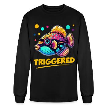 Humuhumunukunukuapua'a Hawaiian Reef Triggerfish - Men's Long Sleeve T-Shirt - black - Front