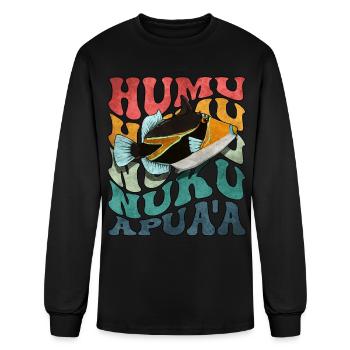 Humuhumunukunukuapua'a Hawaiian Reef Triggerfish - Men's Long Sleeve T-Shirt - black - Front