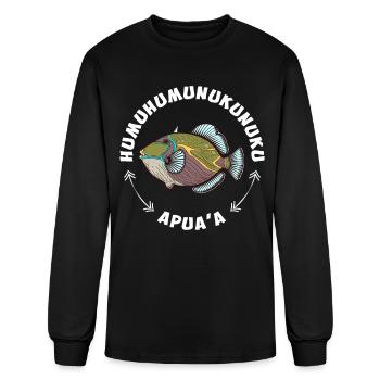 Humuhumunukunukuapua'a Hawaiian Reef Triggerfish - Men's Long Sleeve T-Shirt - black - Front