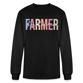 Tractor Farm Truck Farming - Men's Long Sleeve T-Shirt - black - Front