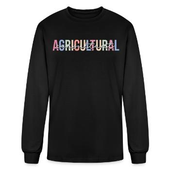 Farming - Men's Long Sleeve T-Shirt - black - Front